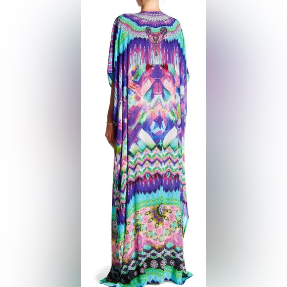 Shahida Parides Vibrance Kaftan Maxi Dress In Silk - Picture 2 of 4